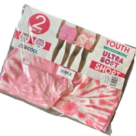 32 Degrees Girls Shorts Tie Dye 2 pack Pink Size Large NWT - Picture 2 of 2